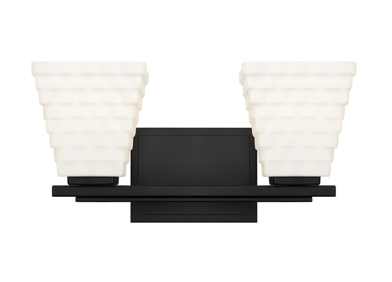 Z-Lite 7514-2V-MB Two Light Vanity, Matte Black
