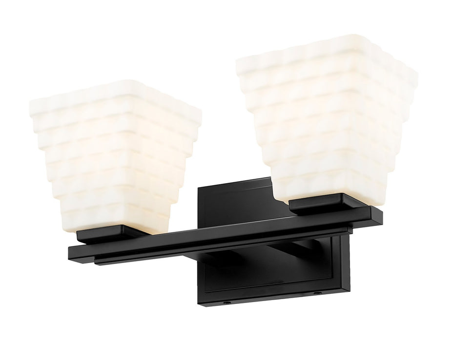 Z-Lite 7514-2V-MB Two Light Vanity, Matte Black