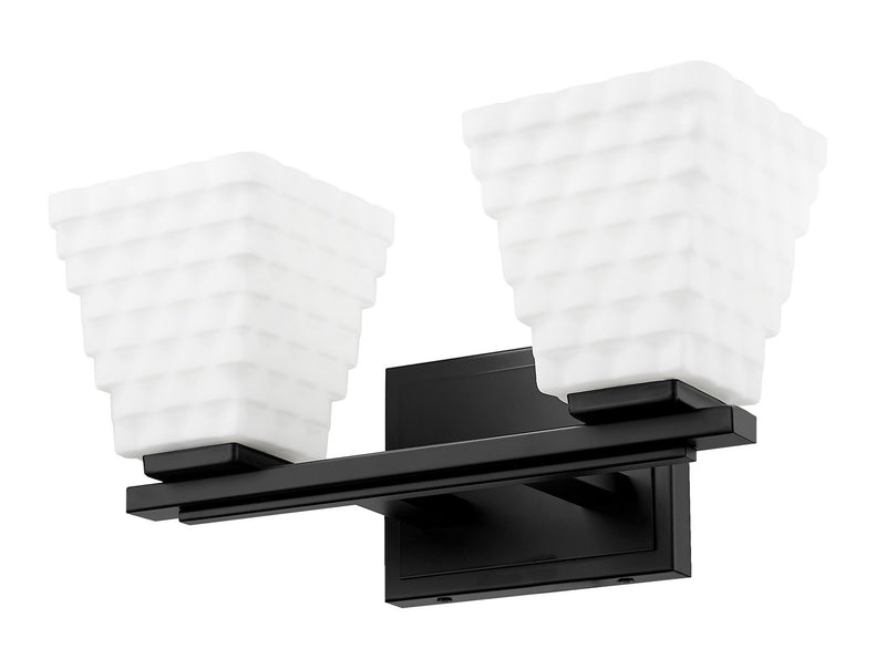Z-Lite 7514-2V-MB Two Light Vanity, Matte Black