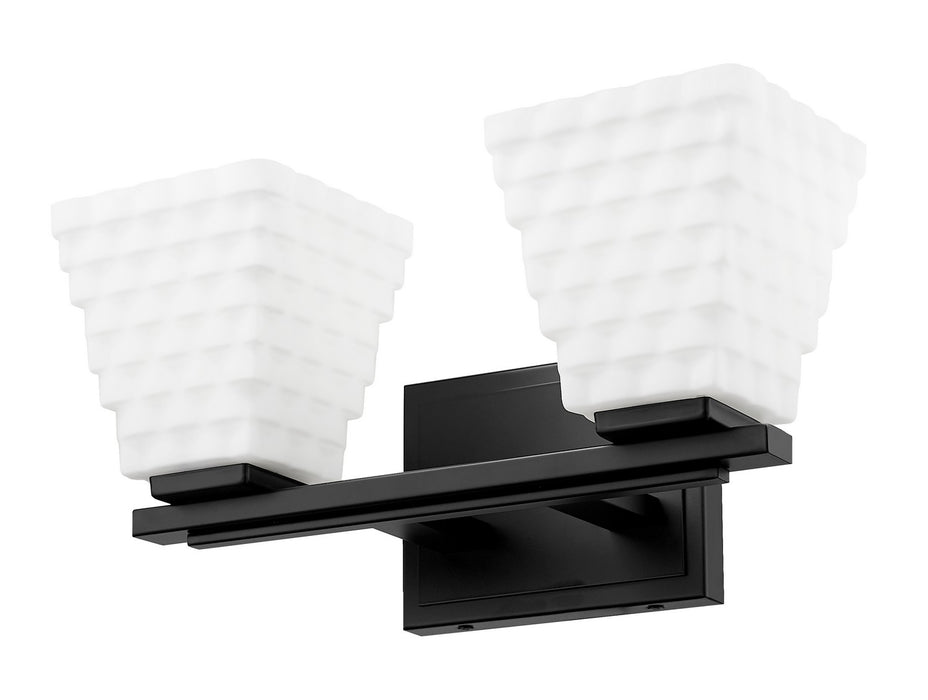 Z-Lite 7514-2V-MB Two Light Vanity, Matte Black