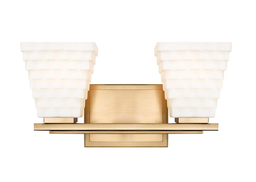 Z-Lite 7514-2V-MGLD Two Light Vanity, Modern Gold