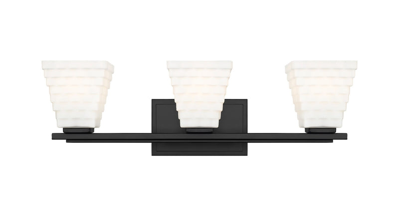 Z-Lite 7514-3V-MB Three Light Vanity, Matte Black
