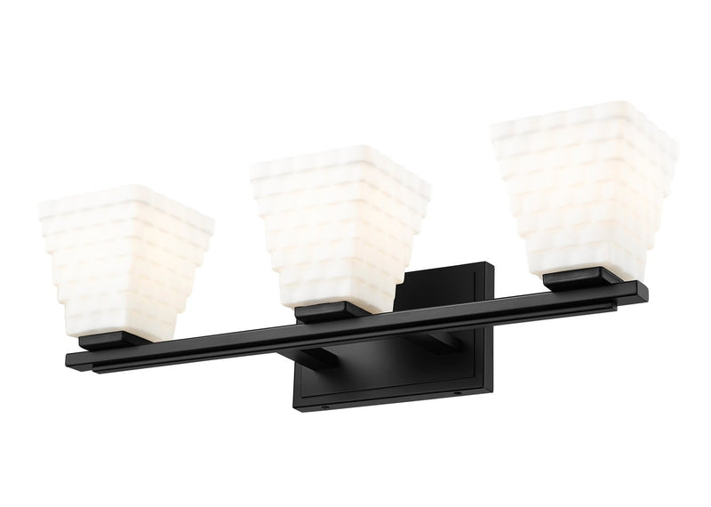 Z-Lite 7514-3V-MB Three Light Vanity, Matte Black