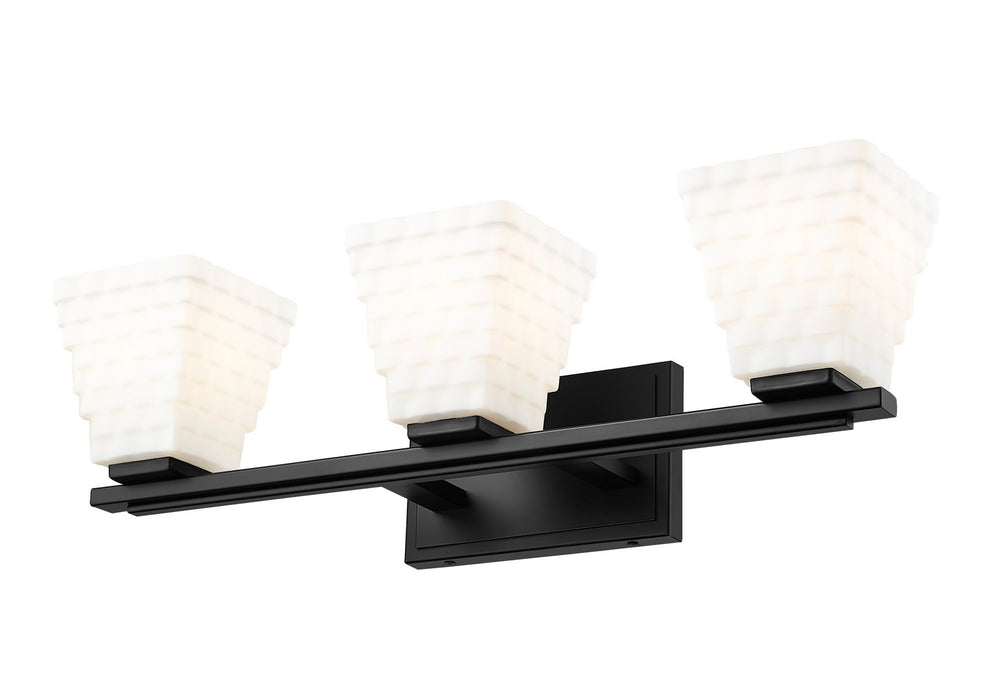 Z-Lite 7514-3V-MB Three Light Vanity, Matte Black
