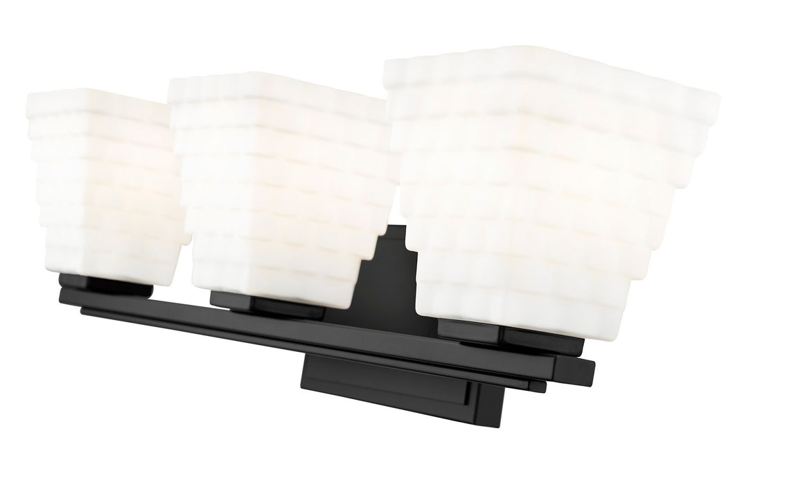Z-Lite 7514-3V-MB Three Light Vanity, Matte Black