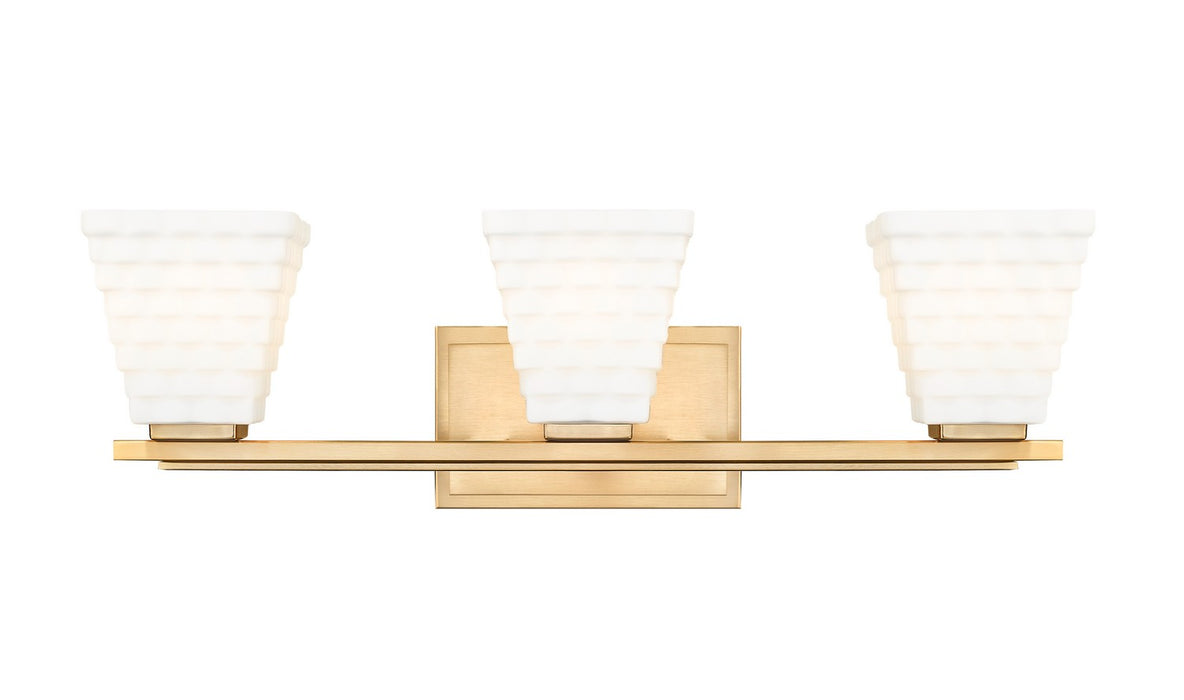 Z-Lite 7514-3V-MGLD Three Light Vanity, Modern Gold