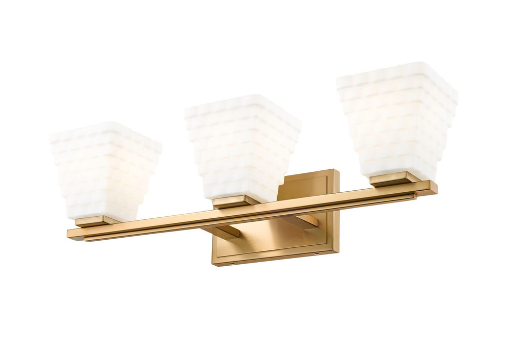 Z-Lite 7514-3V-MGLD Three Light Vanity, Modern Gold
