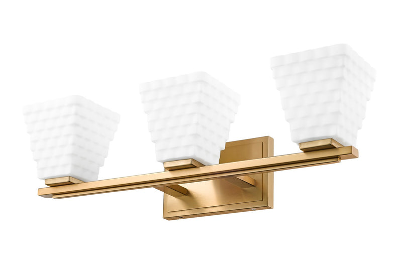 Z-Lite 7514-3V-MGLD Three Light Vanity, Modern Gold