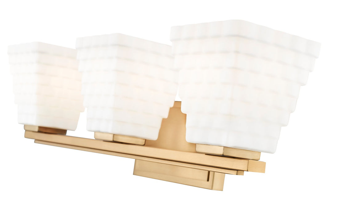 Z-Lite 7514-3V-MGLD Three Light Vanity, Modern Gold