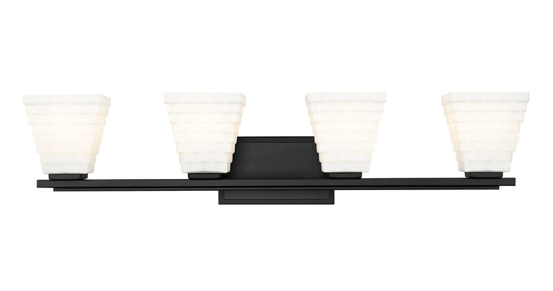 Z-Lite 7514-4V-MB Four Light Vanity, Matte Black