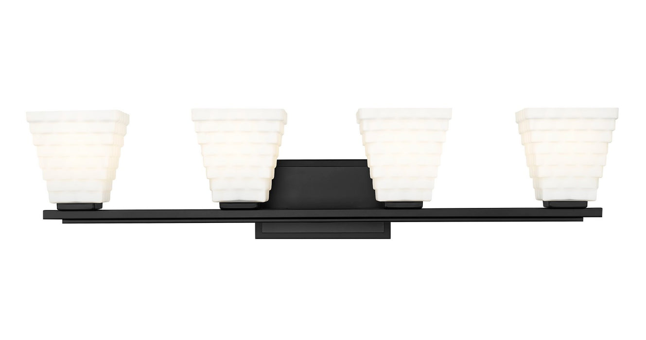 Z-Lite 7514-4V-MB Four Light Vanity, Matte Black