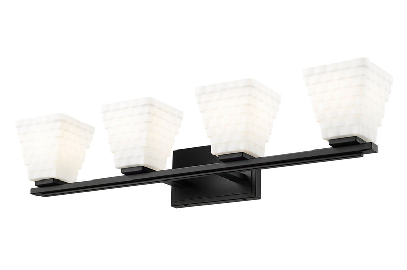 Z-Lite 7514-4V-MB Four Light Vanity, Matte Black