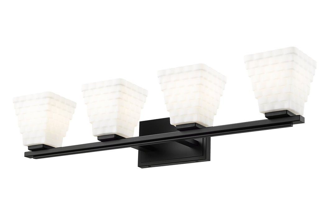Z-Lite 7514-4V-MB Four Light Vanity, Matte Black