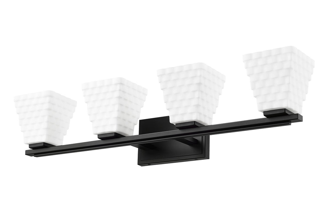 Z-Lite 7514-4V-MB Four Light Vanity, Matte Black