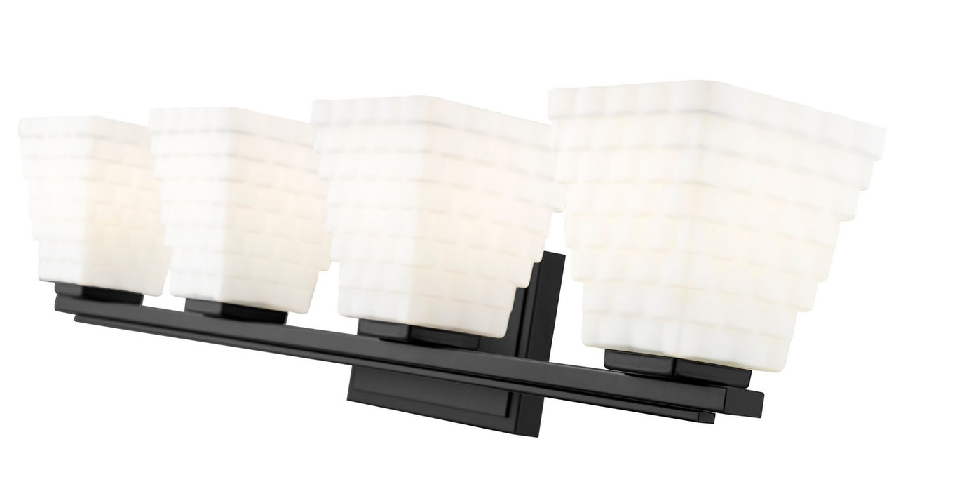 Z-Lite 7514-4V-MB Four Light Vanity, Matte Black