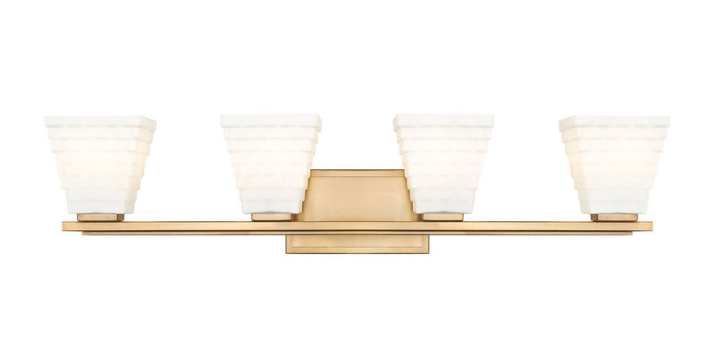 Z-Lite 7514-4V-MGLD Four Light Vanity, Modern Gold