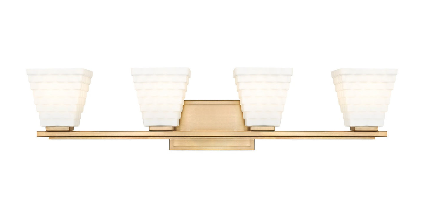 Z-Lite 7514-4V-MGLD Four Light Vanity, Modern Gold