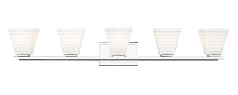 Z-Lite 7514-5V-CH Five Light Vanity, Chrome