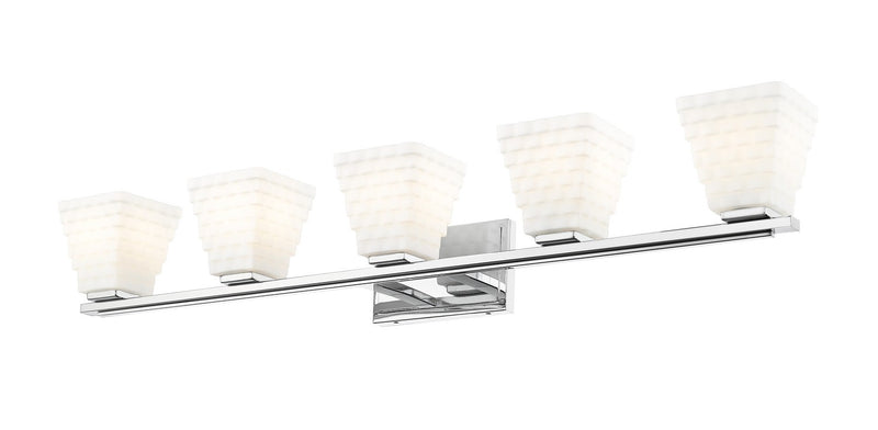 Z-Lite 7514-5V-CH Five Light Vanity, Chrome