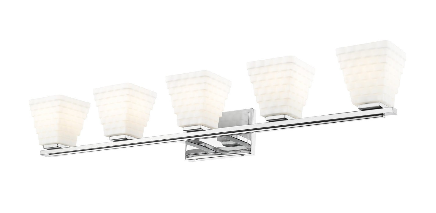 Z-Lite 7514-5V-CH Five Light Vanity, Chrome