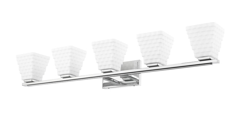 Z-Lite 7514-5V-CH Five Light Vanity, Chrome