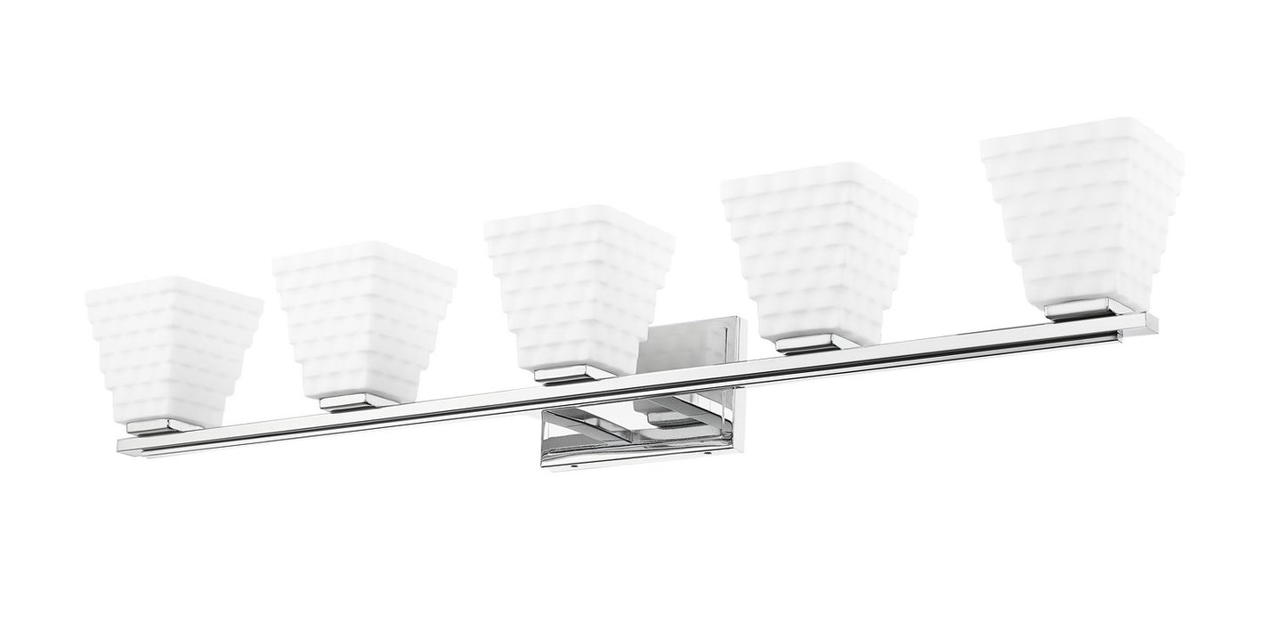 Z-Lite 7514-5V-CH Five Light Vanity, Chrome