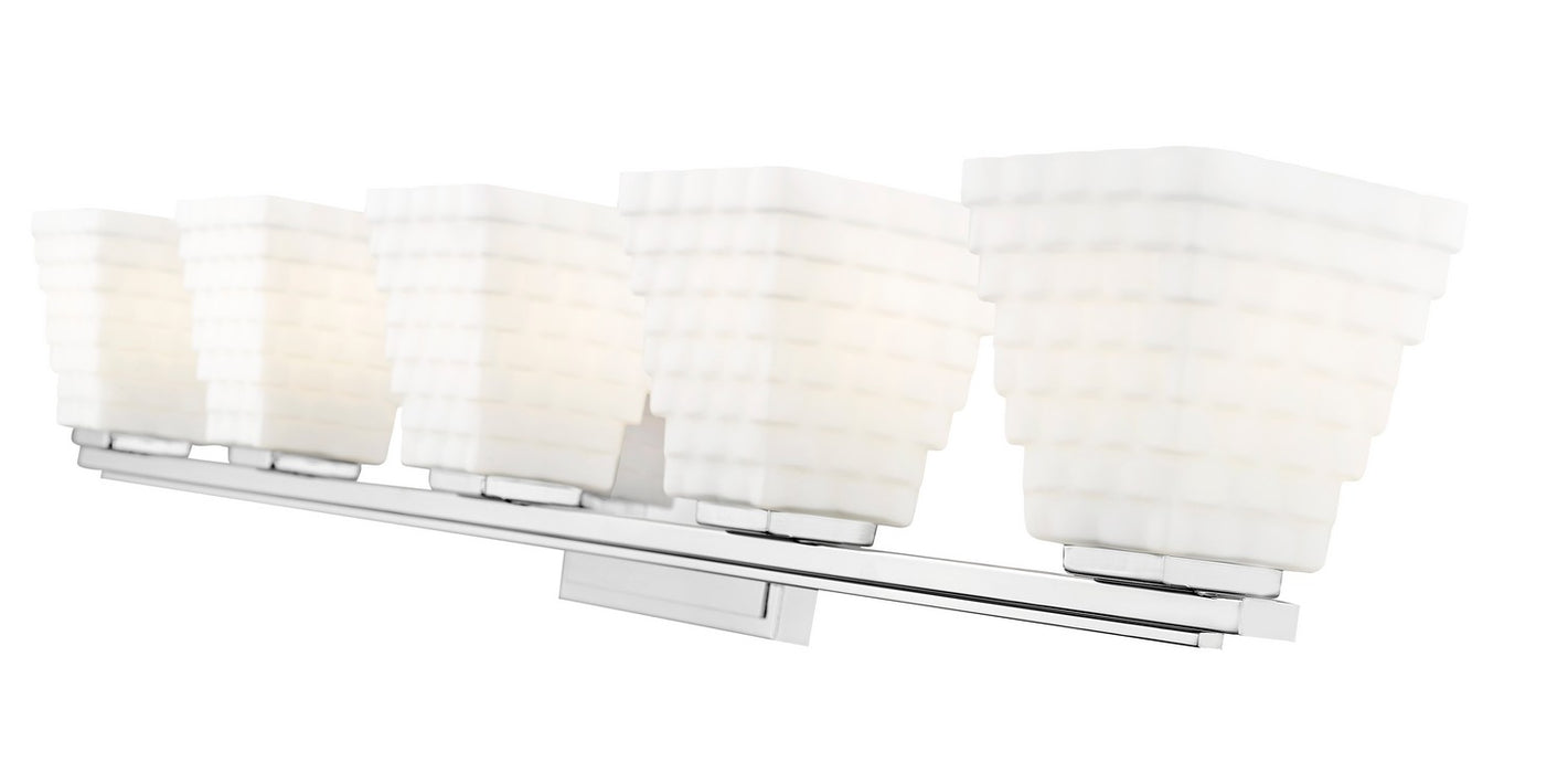 Z-Lite 7514-5V-CH Five Light Vanity, Chrome