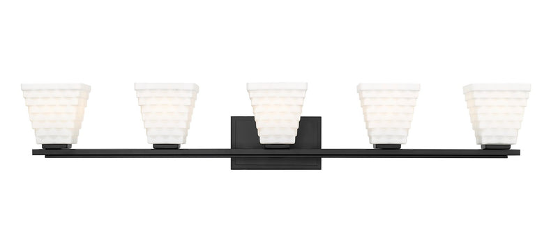Z-Lite 7514-5V-MB Five Light Vanity, Matte Black