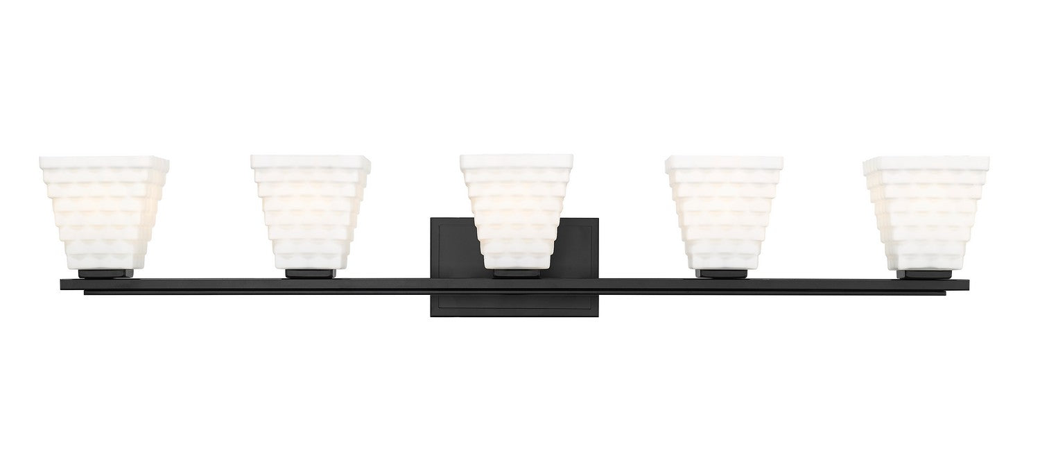 Z-Lite 7514-5V-MB Five Light Vanity, Matte Black