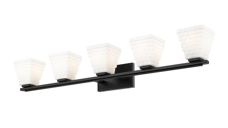 Z-Lite 7514-5V-MB Five Light Vanity, Matte Black