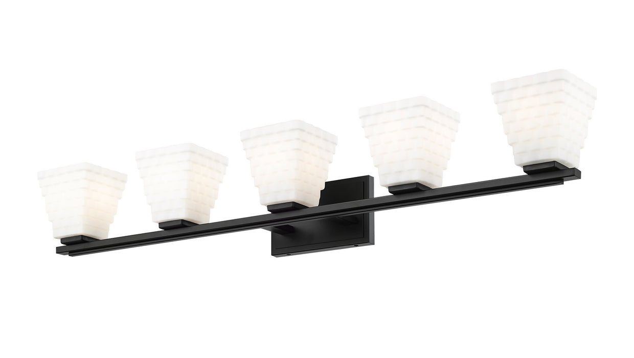 Z-Lite 7514-5V-MB Five Light Vanity, Matte Black