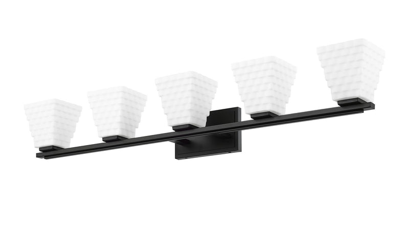 Z-Lite 7514-5V-MB Five Light Vanity, Matte Black