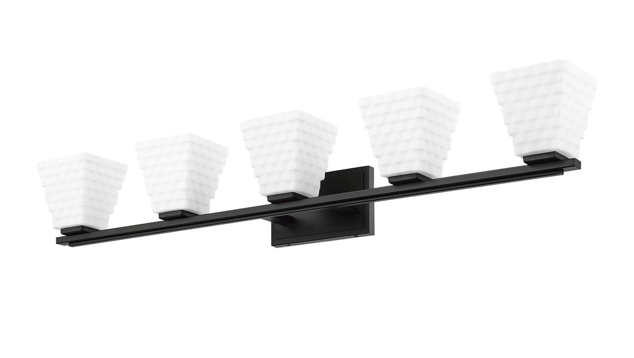 Z-Lite 7514-5V-MB Five Light Vanity, Matte Black