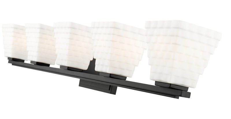 Z-Lite 7514-5V-MB Five Light Vanity, Matte Black
