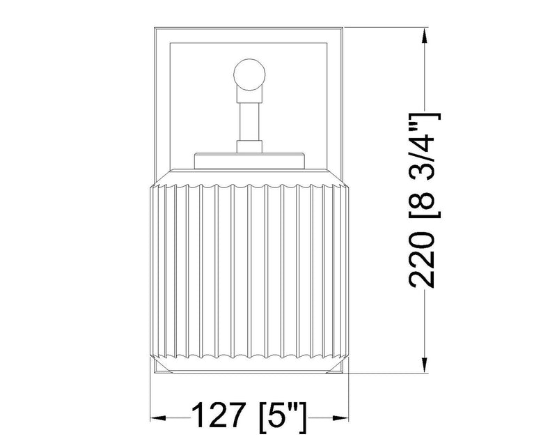 Z-Lite 7515-1S-MGLD One Light Wall Sconce, Modern Gold