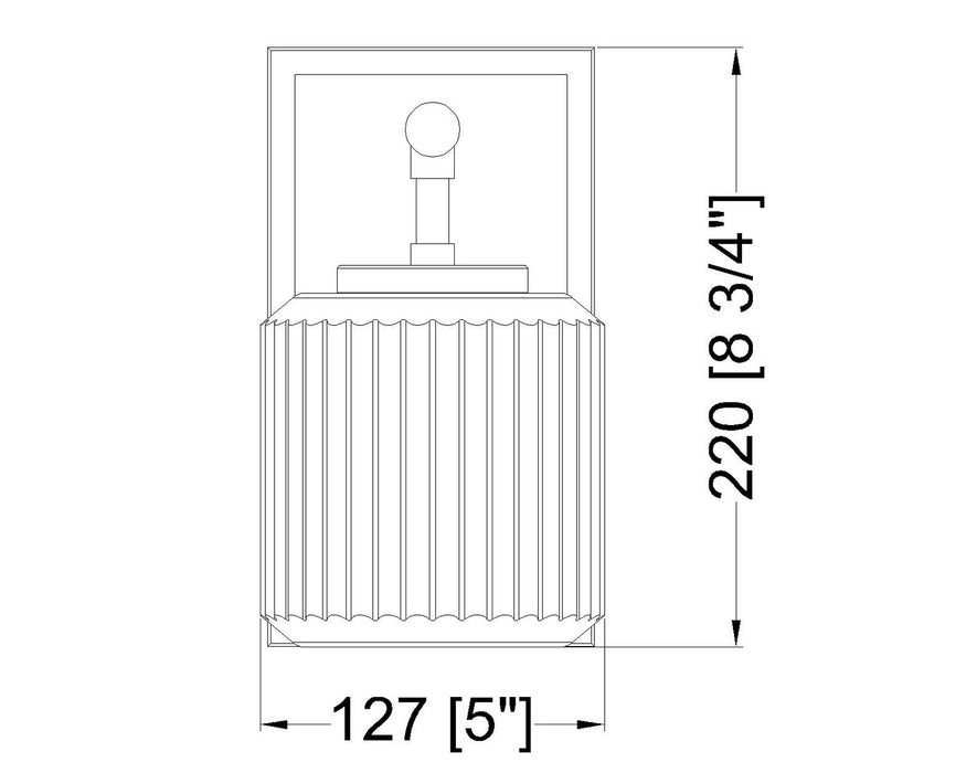 Z-Lite 7515-1S-MGLD One Light Wall Sconce, Modern Gold