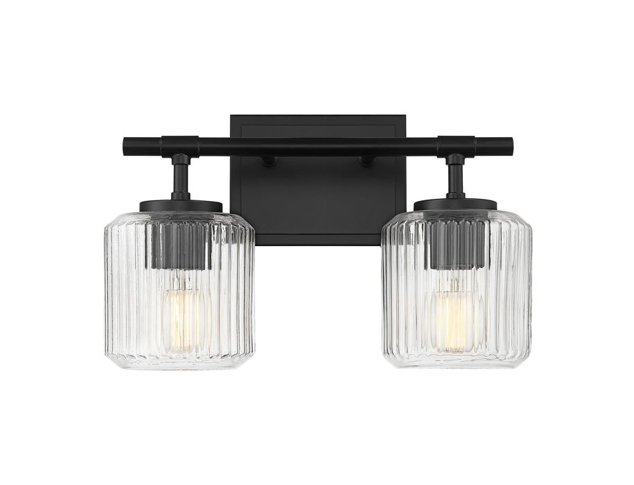 Z-Lite 7515-2V-MB Two Light Vanity, Matte Black