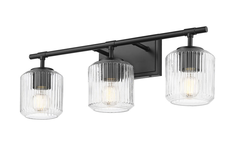 Z-Lite 7515-3V-MB Three Light Vanity, Matte Black