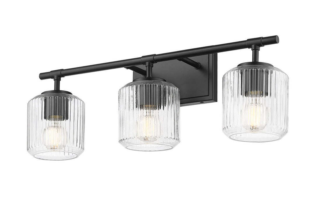 Z-Lite 7515-3V-MB Three Light Vanity, Matte Black