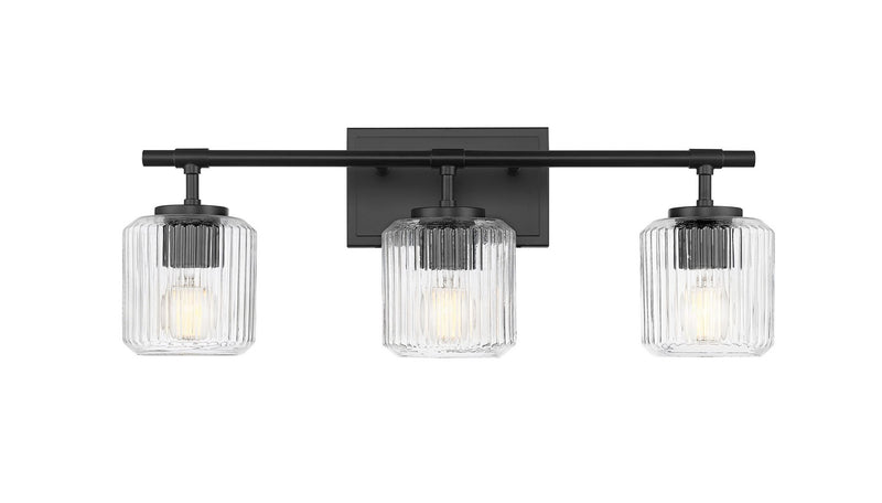 Z-Lite 7515-3V-MB Three Light Vanity, Matte Black