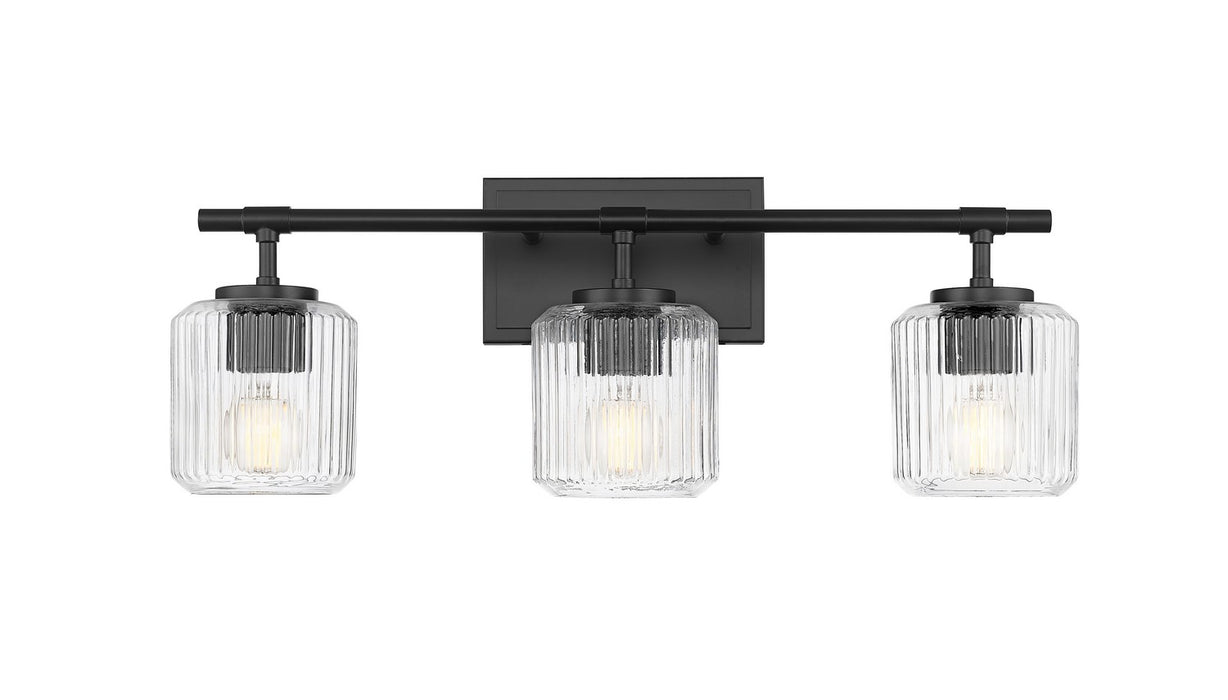Z-Lite 7515-3V-MB Three Light Vanity, Matte Black