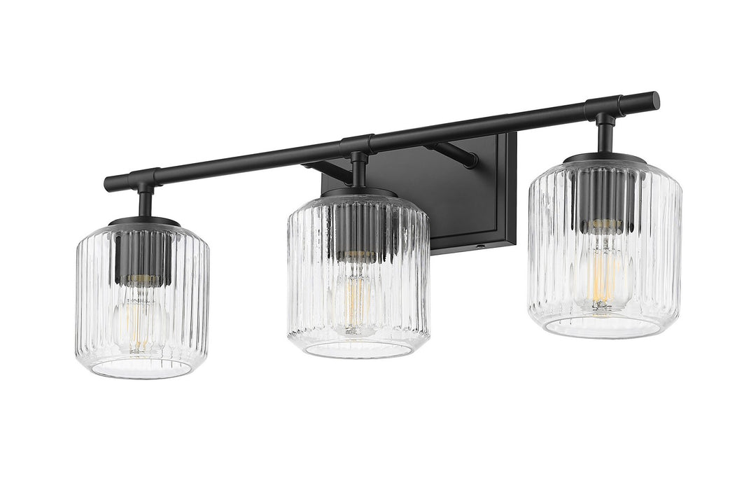 Z-Lite 7515-3V-MB Three Light Vanity, Matte Black