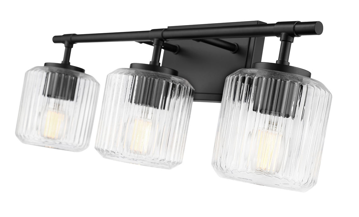 Z-Lite 7515-3V-MB Three Light Vanity, Matte Black