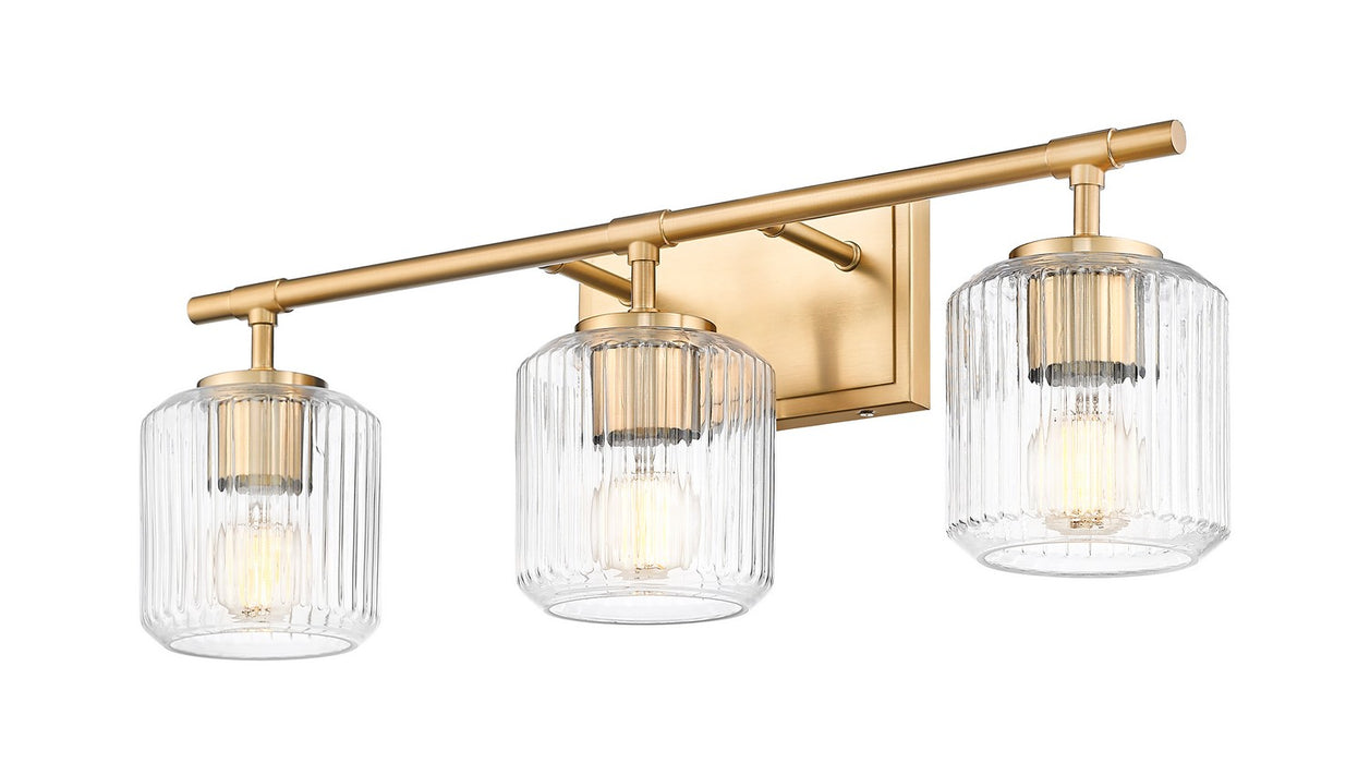 Z-Lite 7515-3V-MGLD Three Light Vanity, Modern Gold