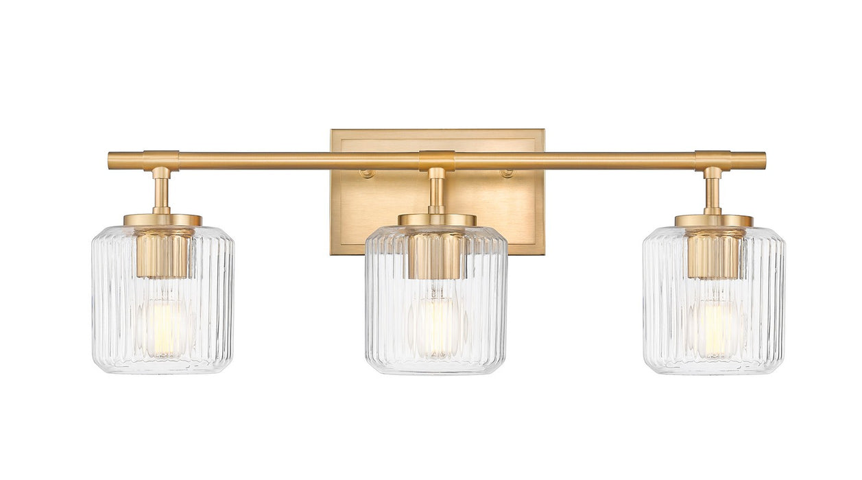 Z-Lite 7515-3V-MGLD Three Light Vanity, Modern Gold