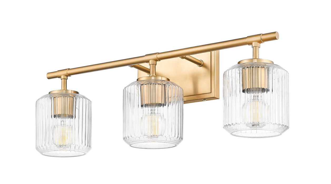 Z-Lite 7515-3V-MGLD Three Light Vanity, Modern Gold