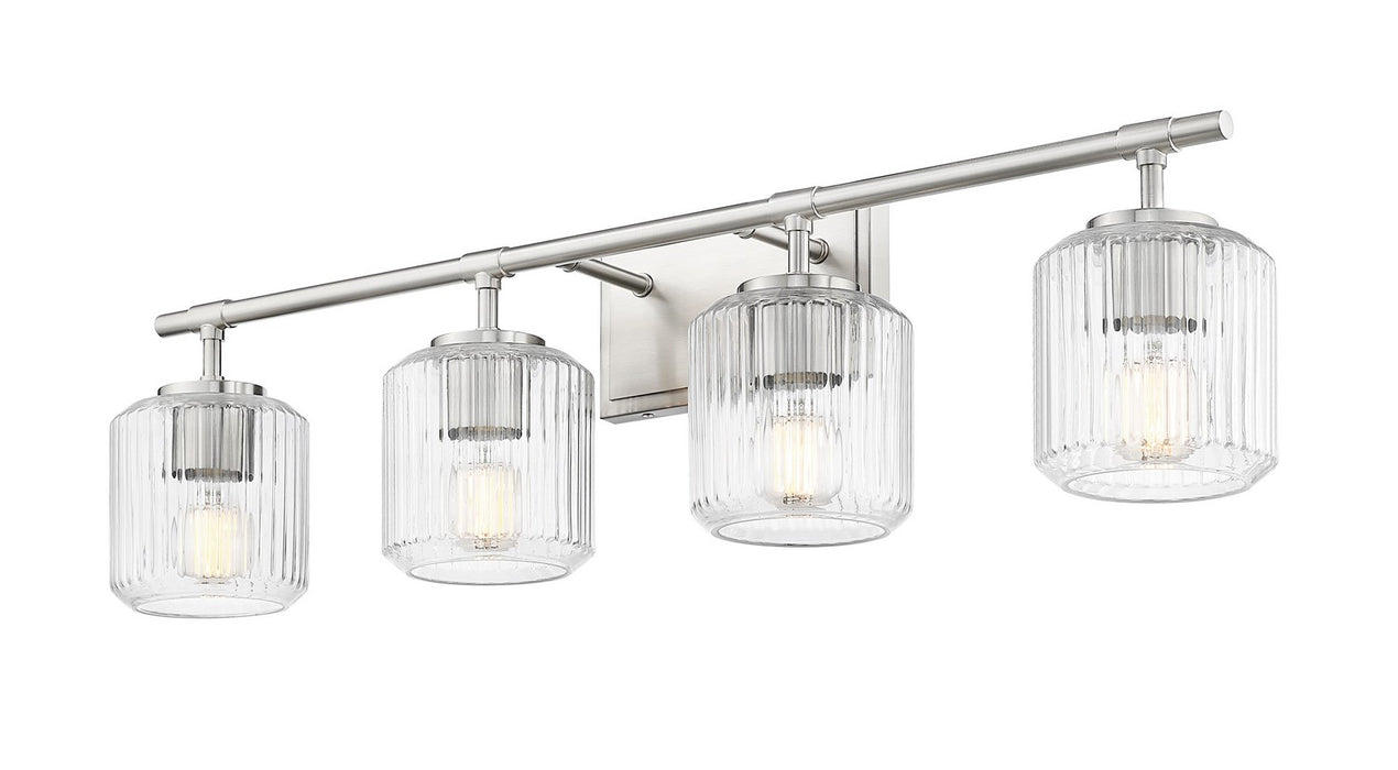Z-Lite 7515-4V-BN Four Light Vanity, Brushed Nickel