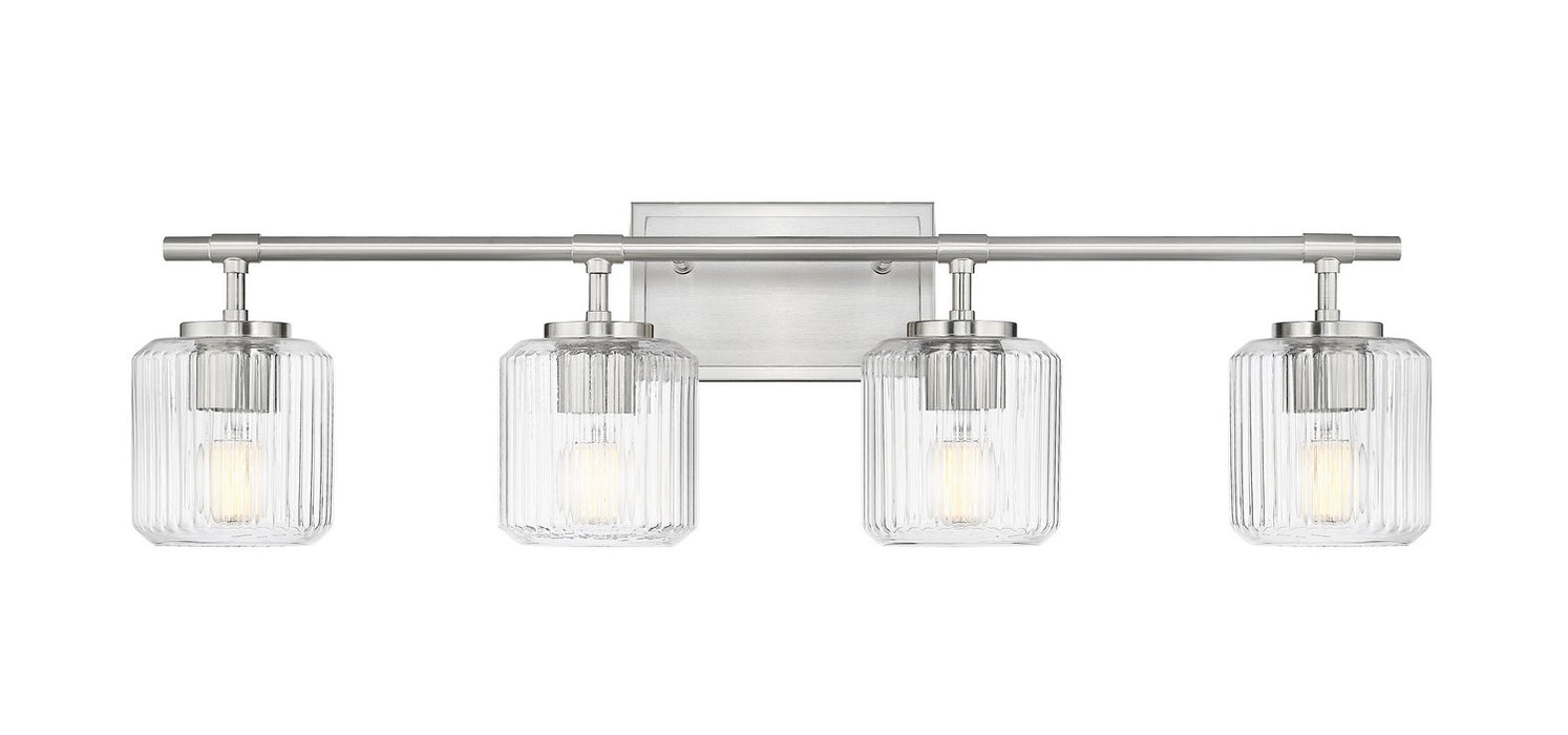 Z-Lite 7515-4V-BN Four Light Vanity, Brushed Nickel