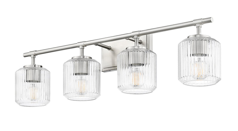 Z-Lite 7515-4V-BN Four Light Vanity, Brushed Nickel
