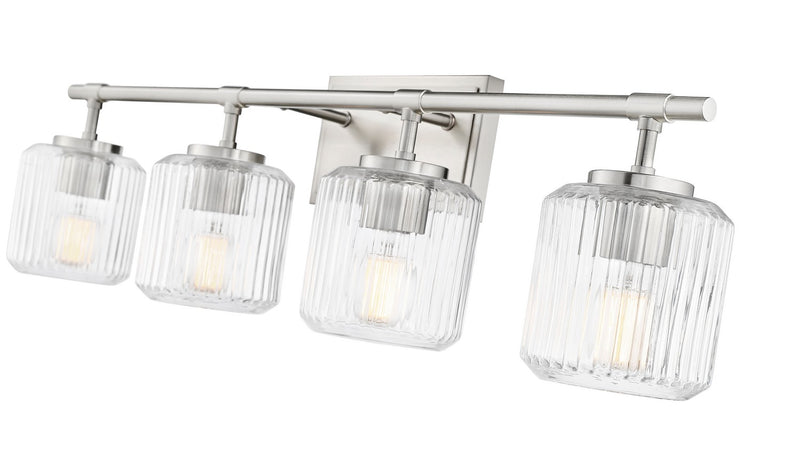 Z-Lite 7515-4V-BN Four Light Vanity, Brushed Nickel